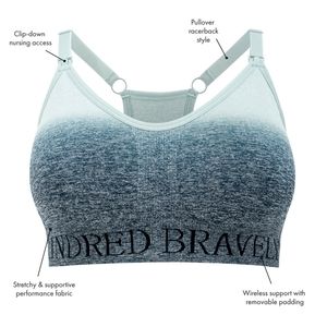 Kindred Bravely Sublime Nursing Sports Bra in Ombre Storm Size Large-Busty